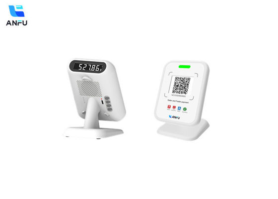 Cuadro de sonido de pago de código QR altavoz móvil portátil voz inteligente inalámbrica con pantalla de código de segmento