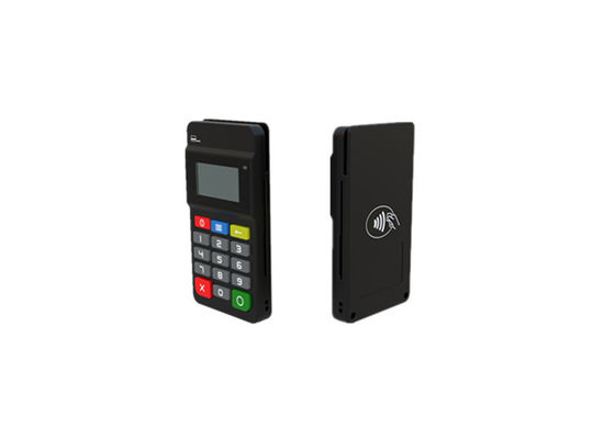 Impresora terminal pos de mano negra con diseño elegante