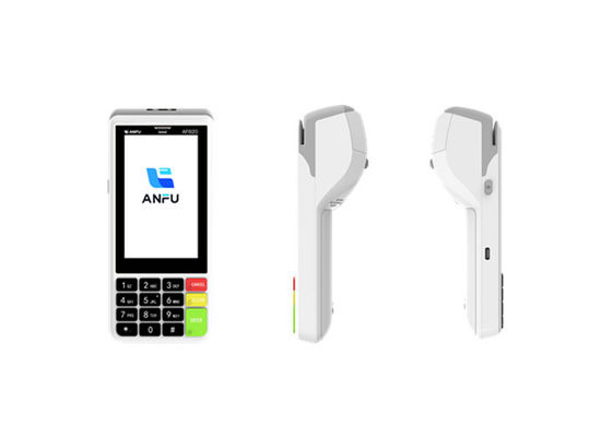 ANFU Smart Android Terminal POS portátil con escáner de códigos de barras EMV PCI certificado