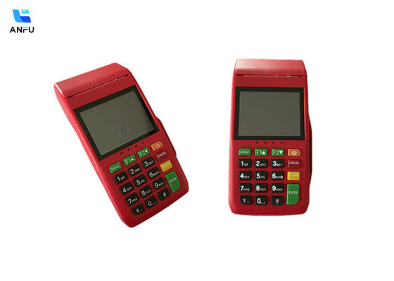 Máquina portátil inalámbrica NFC POS de mano con impresora 1D / 2D y escáner QR AF75