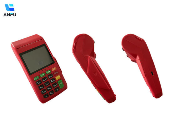 Máquina portátil inalámbrica NFC POS de mano con impresora 1D / 2D y escáner QR AF75